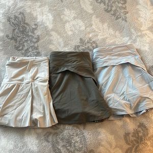 Set of 3 Lululemon skorts - Size 6. EUC